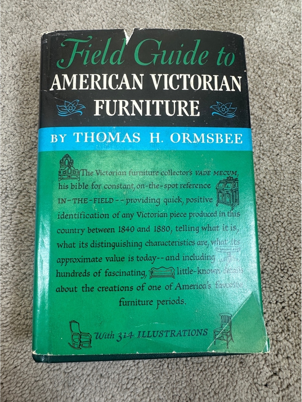 Field Guide To American Victorian Furniture Thomas H Ormsbee Illustrated HC